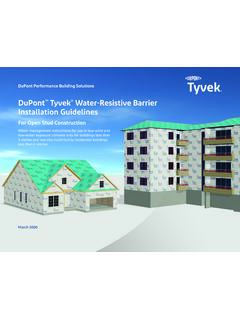 DuPont Tyvek Water-Resistive Barrier Installation …