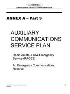 AUXILIARY COMMUNICATIONS SERVICE PLAN - …