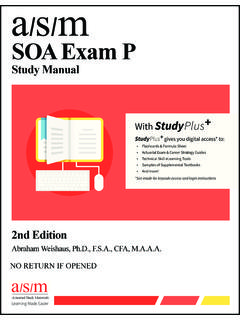 SOA Exam P - Actuarial Bookstore