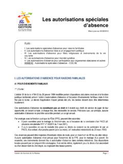 Les autorisations sp&#233;ciales d’absence - cdg86.fr