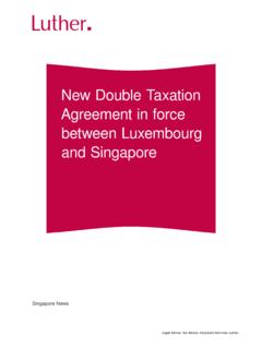 New Double Taxation Agreement in force between …