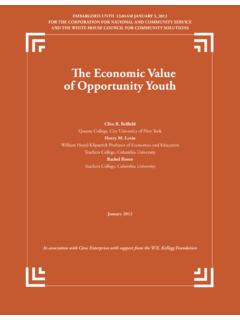 The Economic Value of Opportunity Youth - Civic …