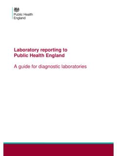 Laboratory reporting to Public Health England - GOV.UK