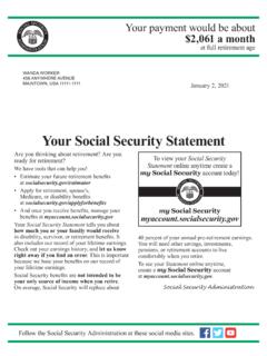 Your Social Security Statement