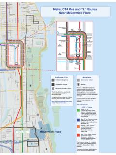 Metra, CTA Bus and “L” Routes Near McCormick Place