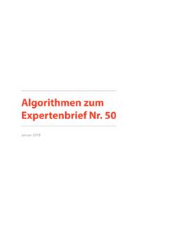 Algorithmen zum Expertenbrief Nr 50 - SGGG