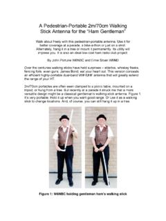 A Dual-Band Walking Stick