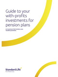 Guide to your with-profits investments for pension plans