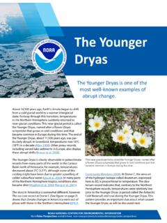 The Younger Dryas - National Climatic Data Center