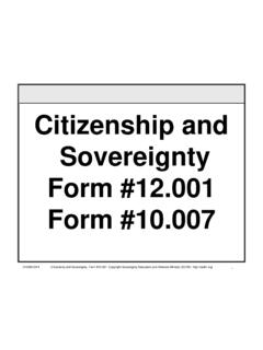 Citizenship and Sovereignty, Form #12 - SEDM