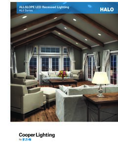 ALLSLOPE LED Recessed Lighting HL6 Series Brochure