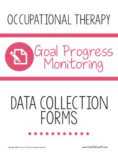 Goal Progress Monitoring - Tools To Grow, Inc.