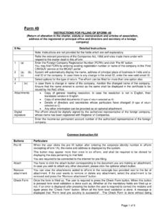 Form 49 - Ministry of Corporate Affairs