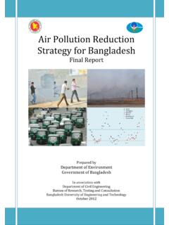 Air Pollution Reduction Strategy for Bangladesh