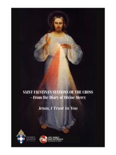 SAINT FAUSTINA’S STATIONS OF THE CROSS – From the …
