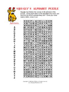 Animal Alphabet Puzzle - Squigly's Playhouse