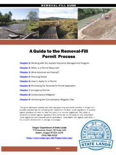 A Guide to the Removal-Fill Permit Process - oregon.gov