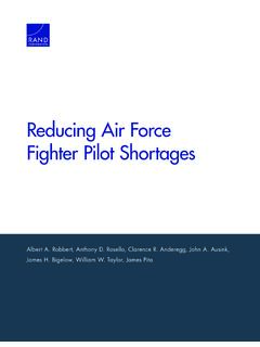 Reducing Air Force Fighter Pilot Shortages