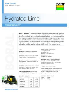 Hydrated Lime - Boral