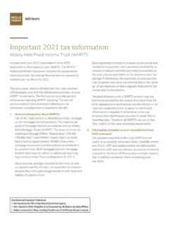 Important 2021 tax information - Wells Fargo Advisors