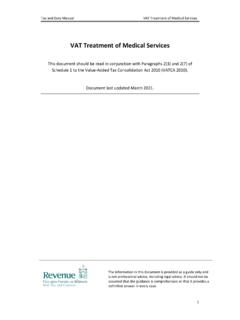 VAT and Medical Services - [VAT and Medical Services]