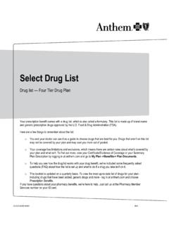 Select Drug List