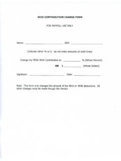 Name: 401K CONTRIBUTION CHANGE FORM FOR PAYROLL …