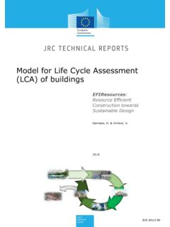 Model for Life Cycle Assessment (LCA) of buildings