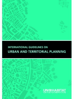 INTERNATIONAL GUIDELINES ON URBAN AND …