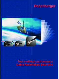 Test and High-performance Cable Assemblies …