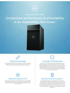 PRECISION 3630 TOWER Unmatched performance &amp; …