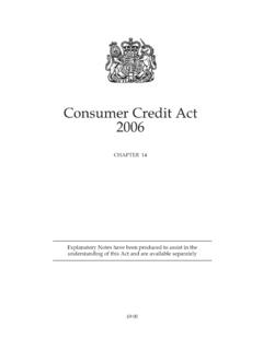 Consumer Credit Act 2006 - Legislation.gov.uk