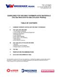 GUIDELINES FOR WELDING THERMOPLASTIC …