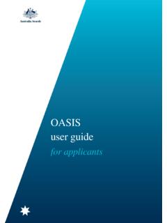 OASIS user guide - Department of Foreign Affairs …