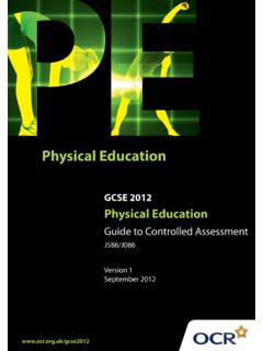 GCSE Guide to CA for PE J586 J086 V9 autumn2011 updates …
