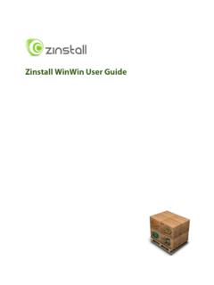 Zinstall WinWin User Guide