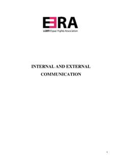 Internal and External Communication - lgbti-era.org