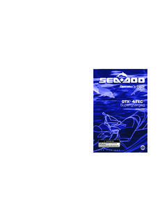 2004 SeaDoo GTX 4-TEC Operator's Guide