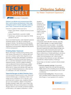 Chlorine Safety for Water Treatment Operators