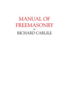 MANUAL OF FREEMASONRY - Dan Malo