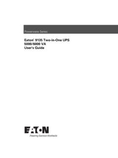 Eaton 9135 Two-in-One UPS (5000/6000 VA) …