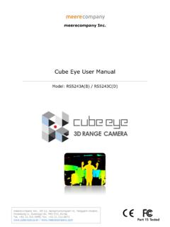 Cube Eye User Manual