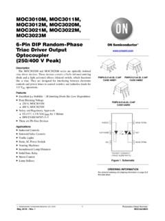 MOC3023M - 6-Pin DIP Random-Phase Triac Driver Output ...