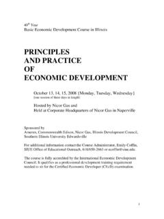 PRINCIPLES AND PRACTICE OF ECONOMIC DEVELOPMENT …