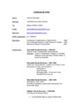 CURRICULUM VITAE - Andrew Beckwith Independent Social ...
