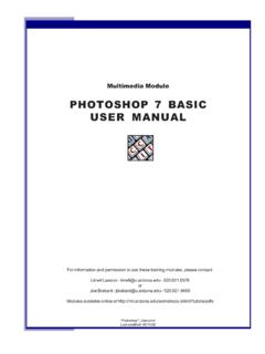 PHOTOSHOP 7 BASIC USER MANUAL