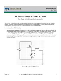 RC Snubber Design in EZBUCK Circuit - aosmd.com