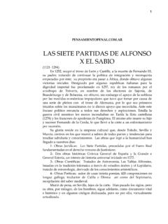 Alfonso X El Sabio Las Siete Partidas