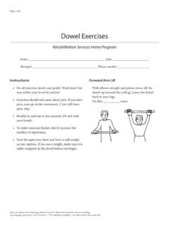 Dowel Exercises