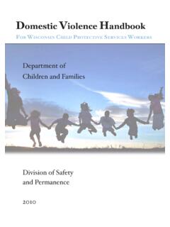 Domestic Violence Handbook - | Wisconsin Department of ...